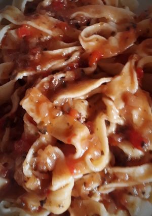 Una foto de Tallarines caseros