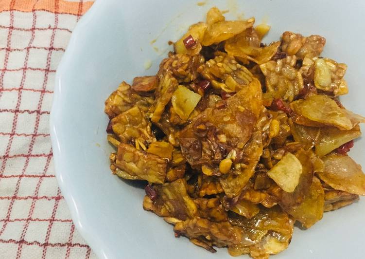 Resep Kering Tempe &amp; Kentang Pedas Manis yang Sempurna