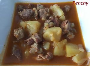 Foto principal de Carne de cerdo con paprika en salsa