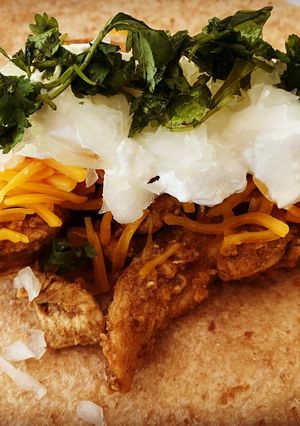 A picture of Spiced Chicken Street Tacos.