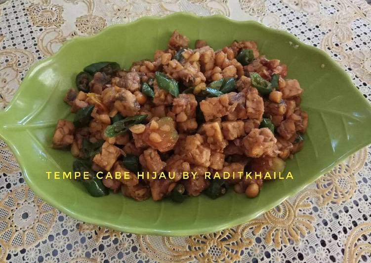  Resep  Tempe  cabe  hijau  oleh Raditkhaila Cookpad