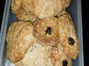 Una foto de galletas de avena y harina leudante