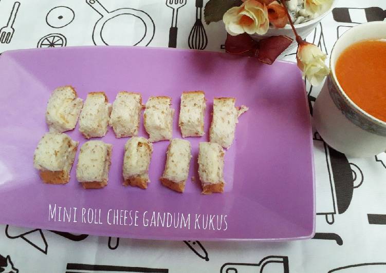 Mini roll cheese gandum kukus