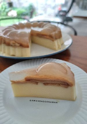 Foto resep Pudding Marie Regal 2 lapis versi Ekonomis
