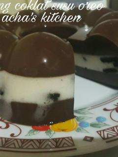 Foto resep Puding coklat susu oreo