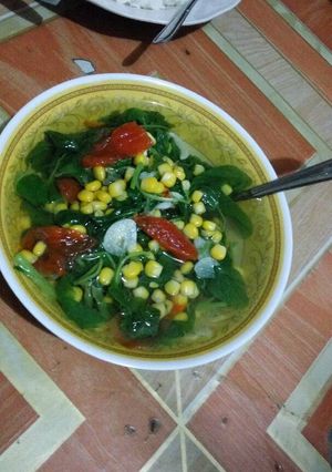 Foto resep Sayur Bening Bayam mix Jagung