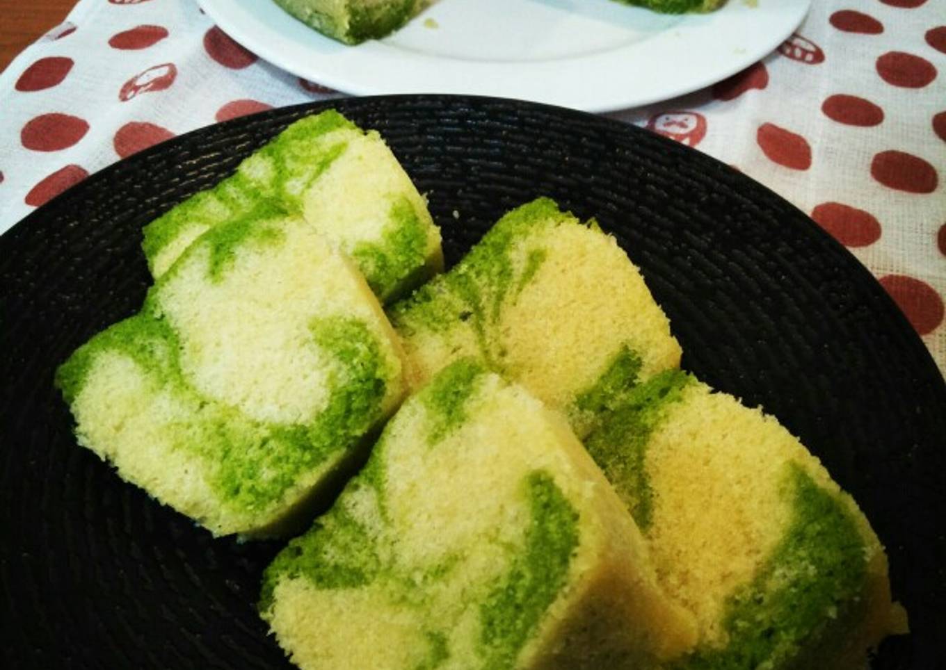 258. Cake Greentea Kukus