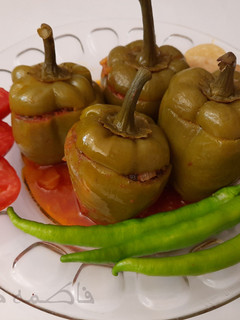 عکسی از دستور دلمه فلفل