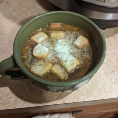 A picture of Veggie Beef Soup Instant Pot IP.