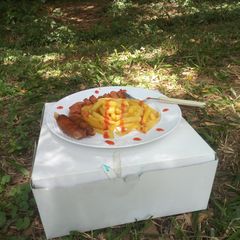 A picture of Wet fried Smokies.