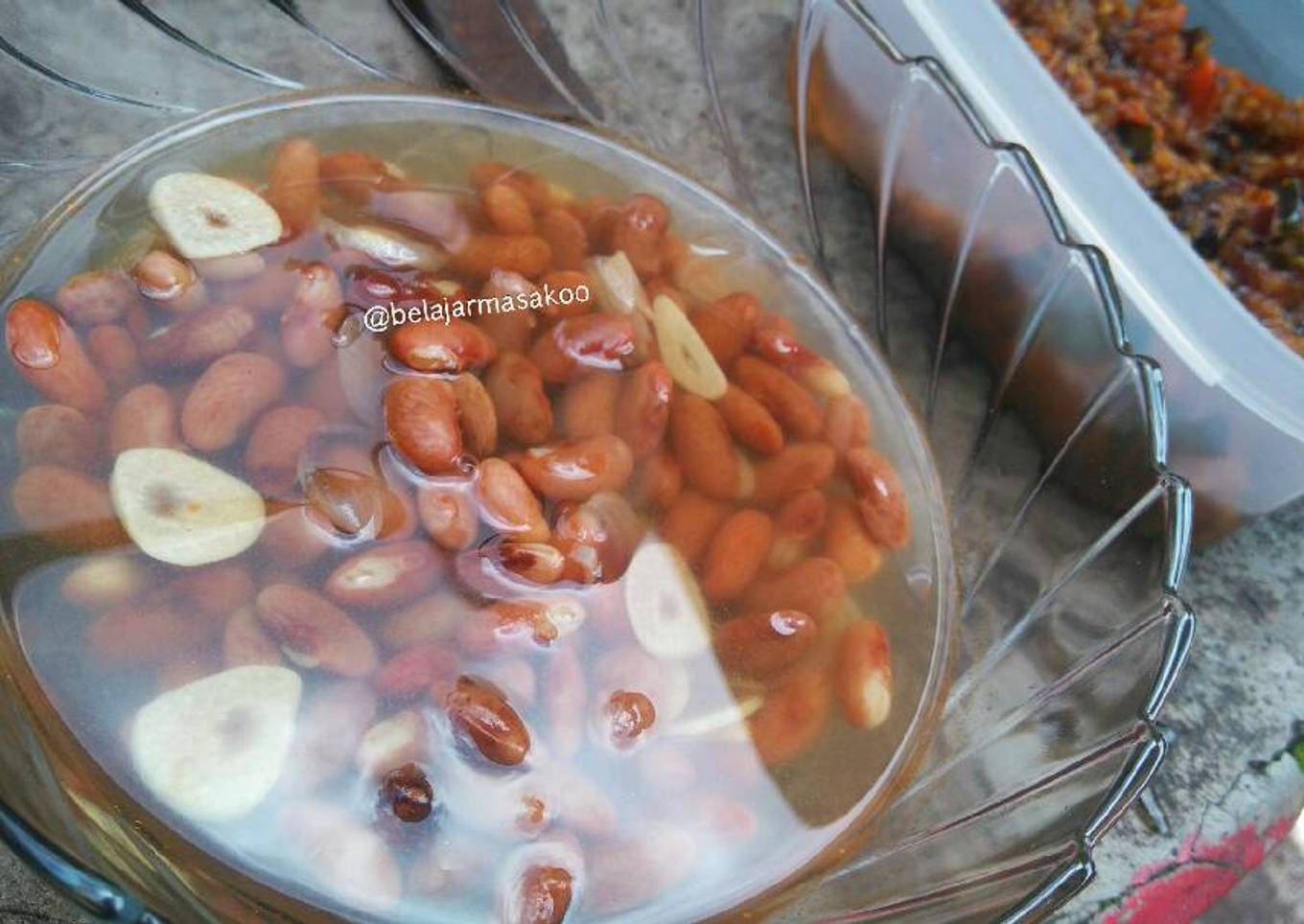 Acar sayuran kacang merah