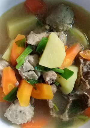 Foto resep Sop baso tulang ceker