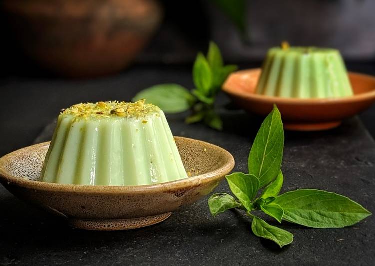 Step-by-Step Guide to Make Super Quick Homemade Pistachio and Basil Panna Cotta