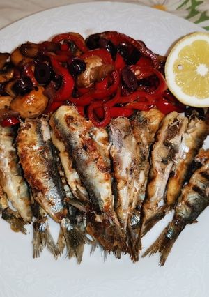 Φωτογραφία της συνταγής Σαρδέλες light με ψητά ξυδάτα λαχανικά