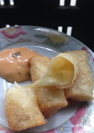 Foto resep Pangsit mozzarella simple