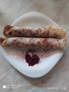 Gluténmentes, tojásmentes mákos palacsinta recept fotója