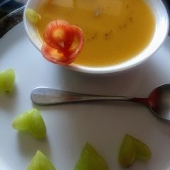 Grapes carrot soup A picture of Grapes carrot soup.