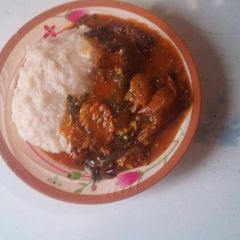 A picture of Ogbono with corncasa.