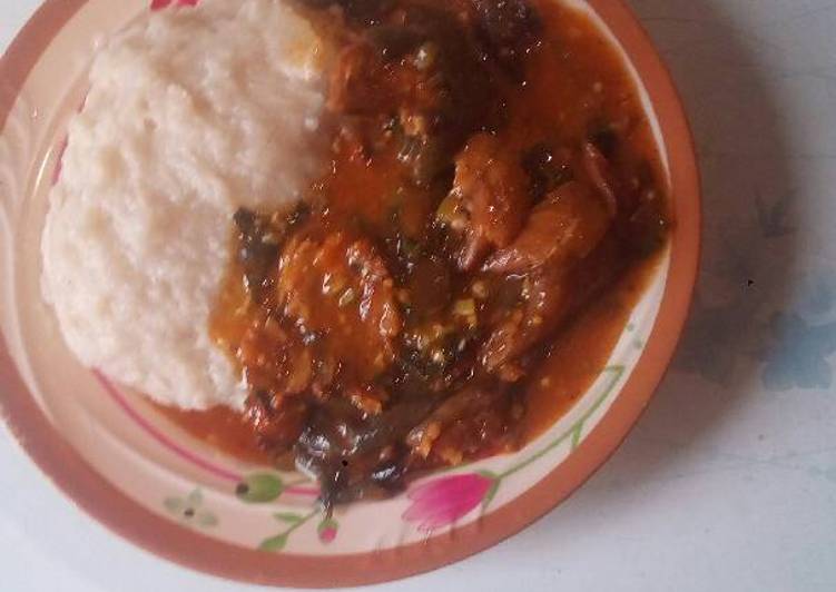 Recipe of Great Ogbono with corncasa | This is Recipe So Trending You Must Test Now !!