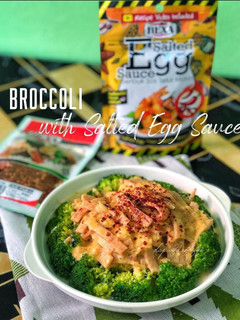 Gambar Broccoli with Salted Egg Sauce