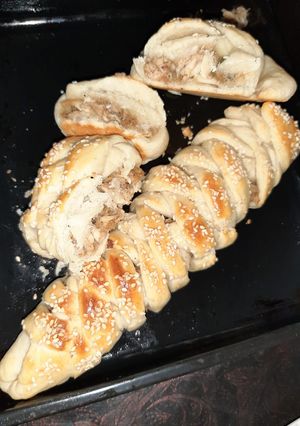A picture of Chicken Bread🥖🥐.