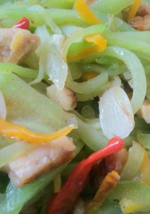 Foto resep Tumis tempe labu siam wortel