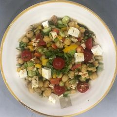 A picture of High protein chickpea salad.