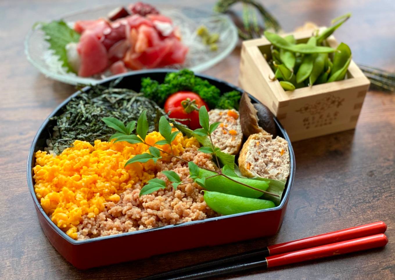 Japanese 3-color Bento (Sanshoku Bento)