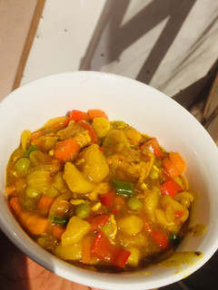 A picture of Chicken curry.