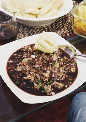 Una foto de Ceviche de conchas negras