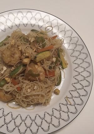 Φωτογραφία της συνταγής Stir Fry Noodles με γαρίδες