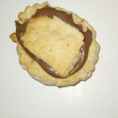 A picture of Sugar free biscuit filled with Nutella. Gluten free. Airfryer.