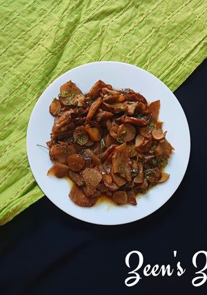 A picture of Jerusalem Artichokes Garlic Roast.