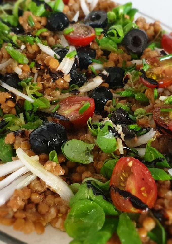 Una foto de Ensalada de lentejas