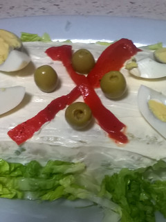 Una foto de Pastel salado de patata y atún