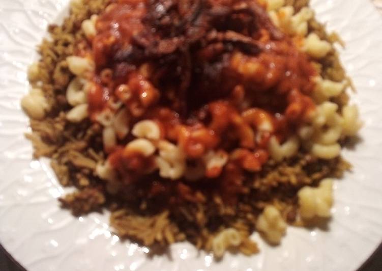 طبق الكشري السريع