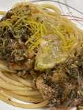 Chicken Piccata over Lemon Basil Pasta