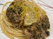 A picture of creamy spaghetti