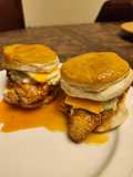 Brad's hot honey catfish and biscuits