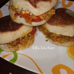 A picture of Homemade burger.