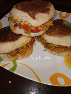 A picture of Homemade burger.