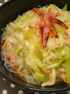 櫻蝦瓜絲冬粉 【炒冬粉3】 的食譜成品照片