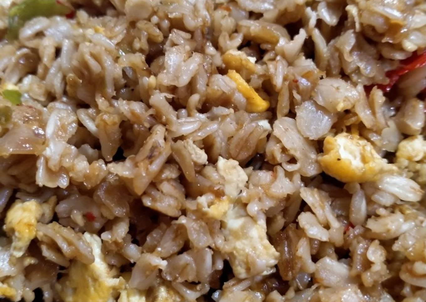 Nasi goreng oatmeal (gandum utuh)