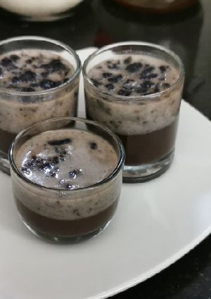 Foto resep Puding coklat milo oreo susu
