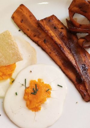 Una foto de El desayuno de Howl versión vegana (trampantojo)