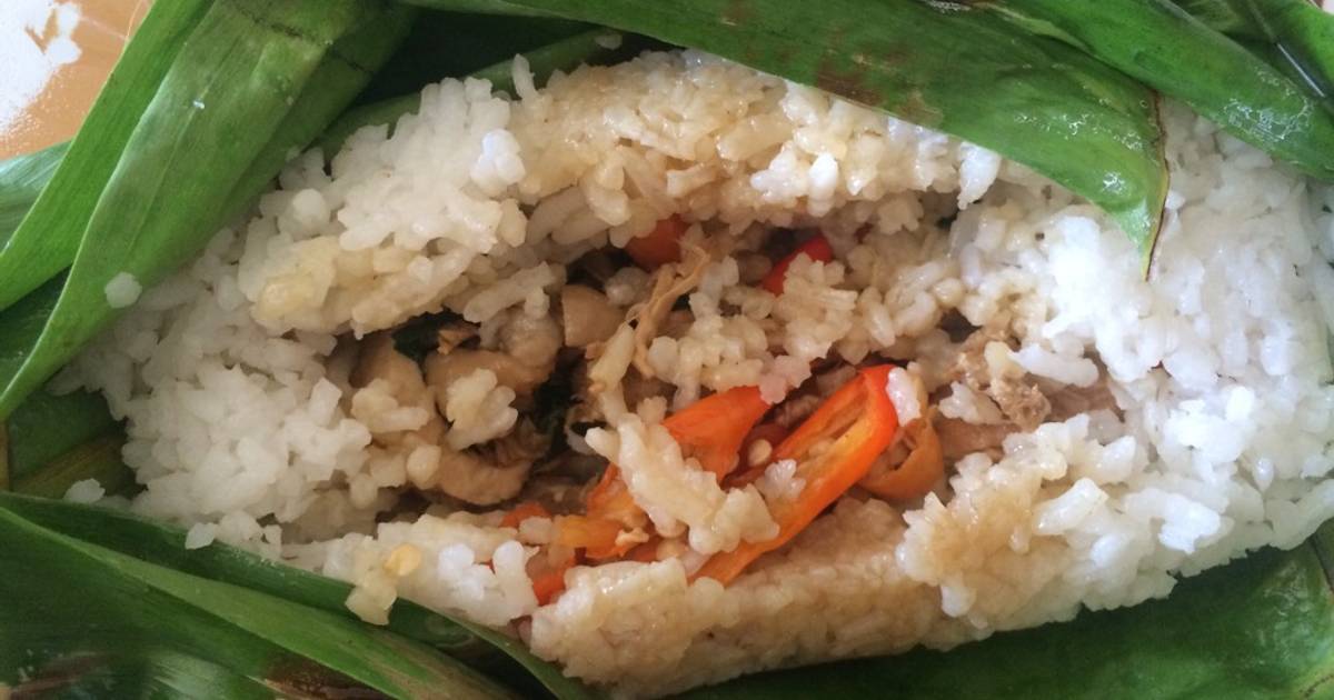 Resep Nasi Bakar Pedas (tanpa santan) oleh Mora-sis - Cookpad