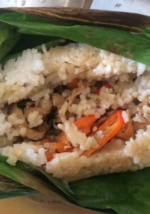 Foto resep Nasi Bakar Pedas (tanpa santan)