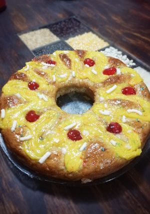 Una foto de Rosca de pascua (con harina de pizza)