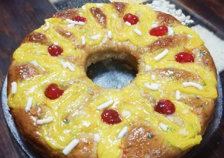 Rosca De Pascua Con Harina De Pizza Receta De Cerecita Dulce Cookpad