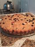 Torta de banana y frutos secos
